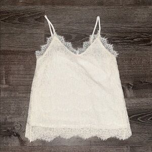 White Lace Camisole Top